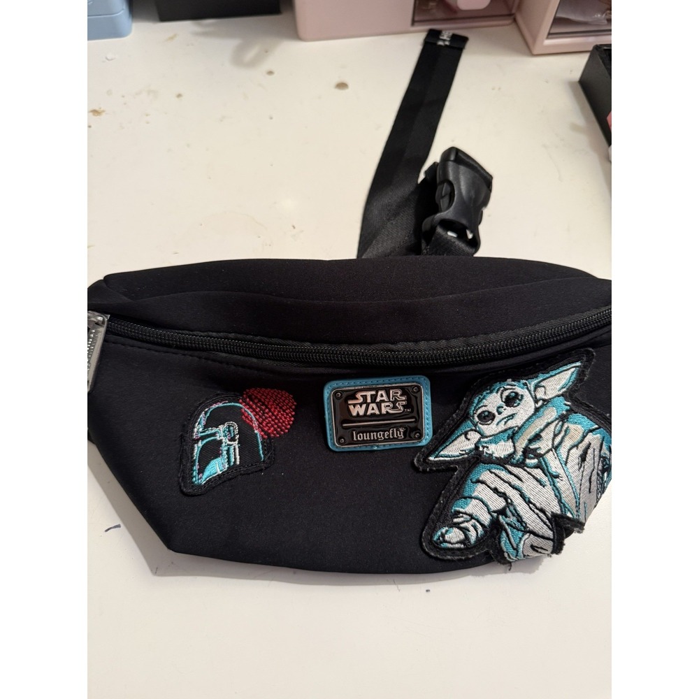 DISNEY STAR WARS MANDALORIAN LOUNGEFLY BELT BAG WAIST FANNIE PACK NEOPRENE YODA